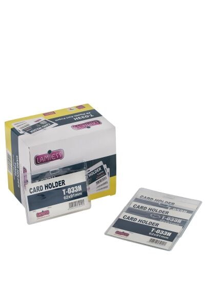 Lamiess  T-033 H Yatay Plastik Kart Poşeti 100'Lü