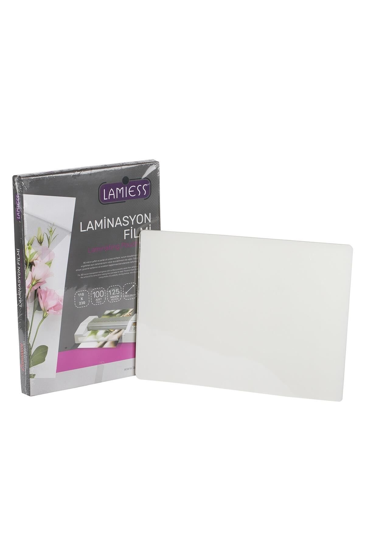 Lamiess 110 X 230 Mm 125 Mıc.Polyester Laminasyon Filmi 100'Lü
