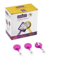 Lamiess Lms 351 Yuvarlak Yoyo Şeffaf Pembe  50'Li