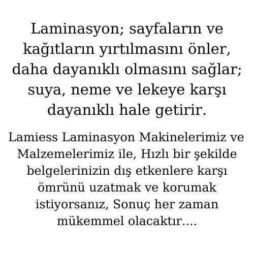 Lamiess 148 X 216 Mm 125 Mıc.Mat Polyester Laminasyon Filmi (100'Lü)