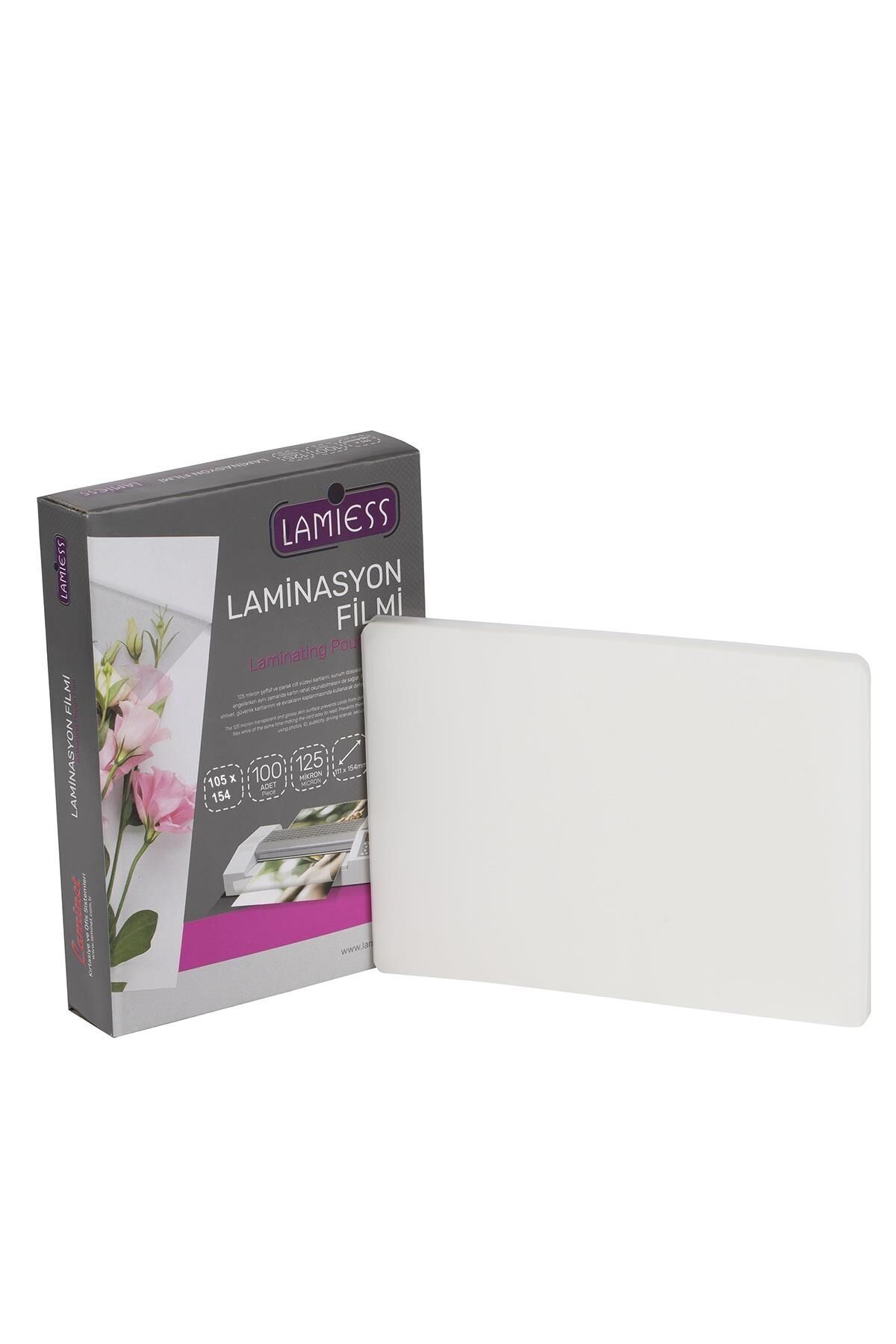 Lamiess 105 X 154 Mm 125 Mıc.Mat Polyester Laminasyon Filmi 100'Lü