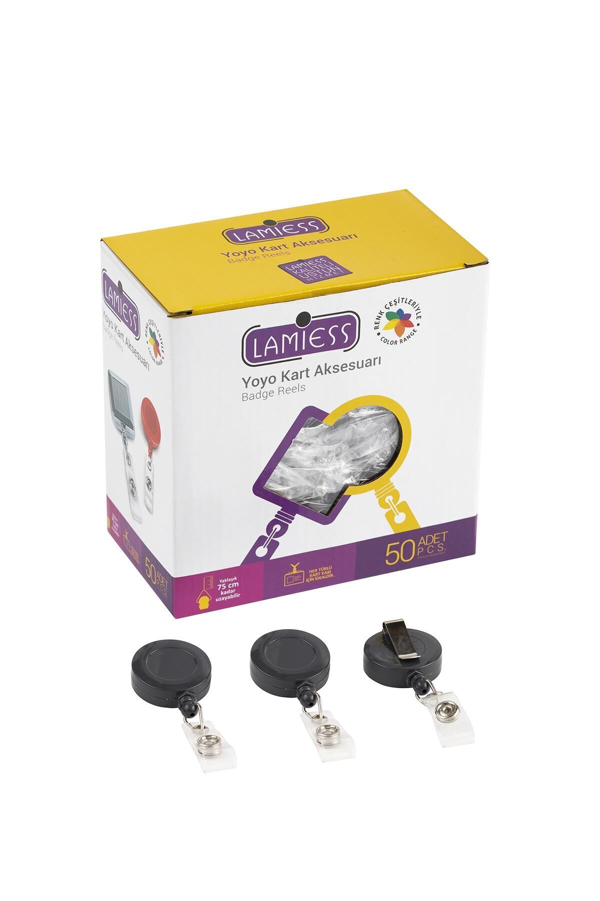 Lamiess Lms 351 Yuvarlak Yoyo Gri  50'Li