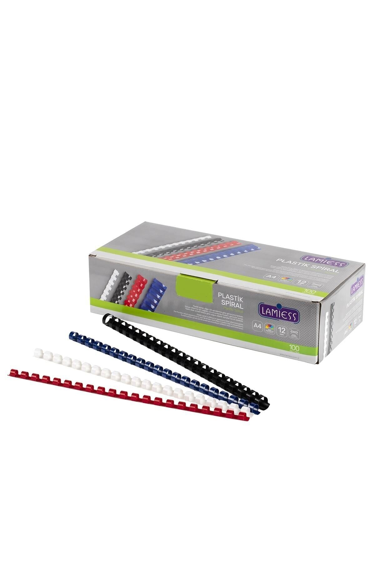 Lamiess 10 Mm Plastik Spiral Beyaz 100'Lü