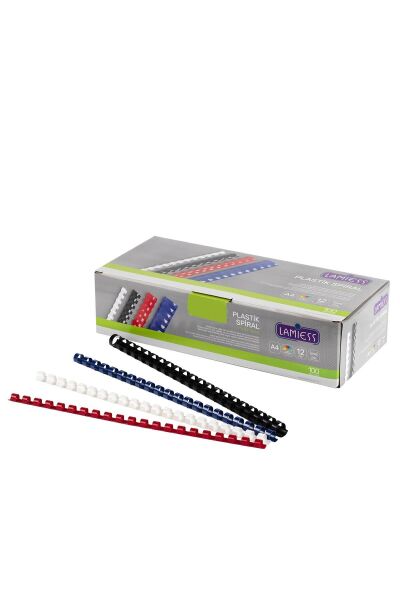 Lamiess 10 Mm Plastik Spiral Beyaz 100'Lü