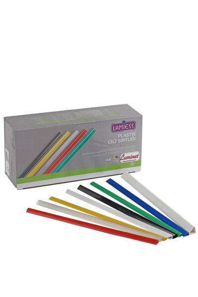 Lamiess 6 Mm Plastik Sırtlık Şeffaf 100'Lü