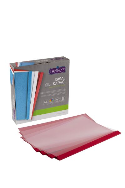 Lamiess 5 Mm Isısal Cilt Kapağı Kırmızı 100 'Lü