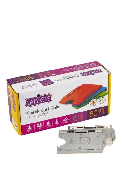 Lamiess  Lms 211 Yatay Dikey Çift Hazneli Kart Kabı Krom 25'Li