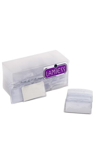 Lamiess  Lms 206 Yatay Pvc Standart Kart Poşeti Gri 100'Lü