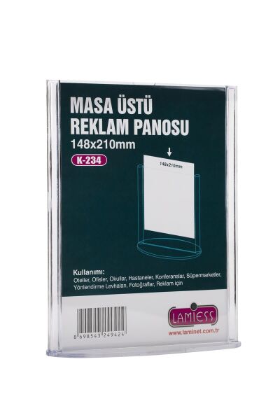Lamiess  K-233 Masaüstü Reklam Panosu Dikey