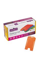 Lamiess  Lms 217 Dikey Plastik Kart Kabı Turuncu 50'Li